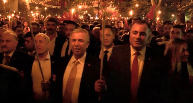 Ankara'da 'Fener Alayı' yürüyüşü gerçekleştirildi