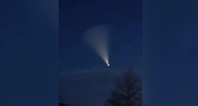 UFO sanılan cisim Rus füzesi çıktı