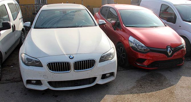 1 milyon lira değerinde 7 araç ele geçirildi