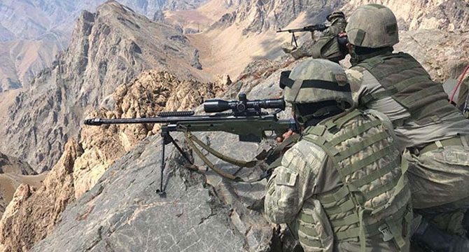 Irak kuzeyinde 2 terörist etkisiz hale getirildi
