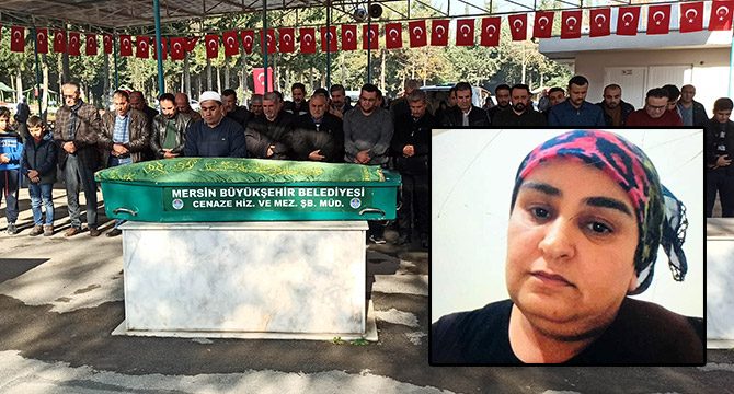 Eşi tarafından öldürülen Emine, gözyaşlarıyla uğurlandı
