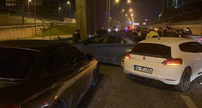 Şile Otoyolu'nda zincirleme kaza: 2 yaralı
