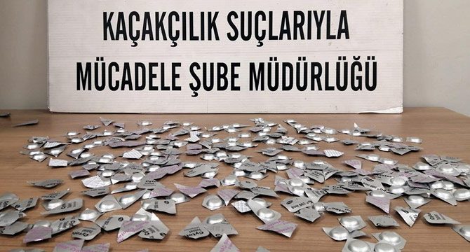 Ankara'da yasaklı 300 doğum kontrol hapı gele geçirildi