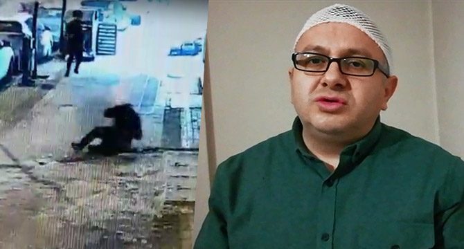 Çatıdan kopan buz parçası başına isabet etti