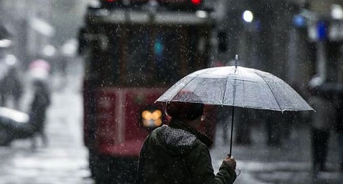 İstanbul'da yarın yağmur pazartesi ise güneş var