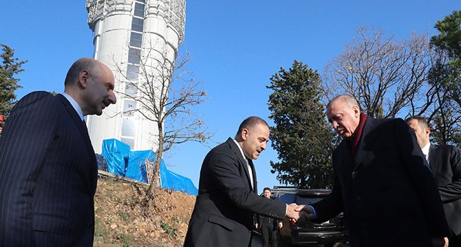 Cumhurbaşkanı Erdoğan Çamlıca Tv Kulesi'nde incelemelerde bulundu