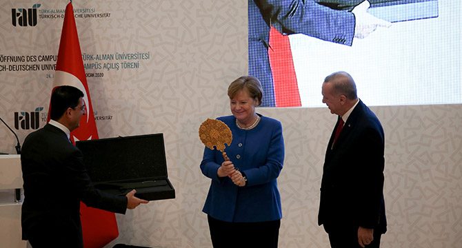 Cumhurbaşkanı Erdoğan ve Merkel Türk-Alman Üniversitesi kampüs açılışını gerçekleştirdi