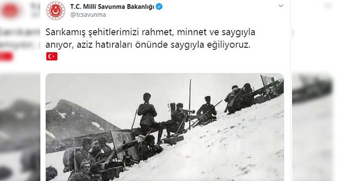 MSB, Sarıkamış şehitlerini andı