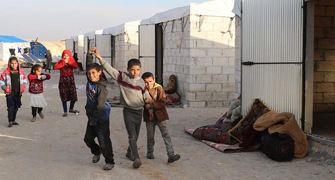 Suriye´de ilk briket evlere aileler yerleştirildi