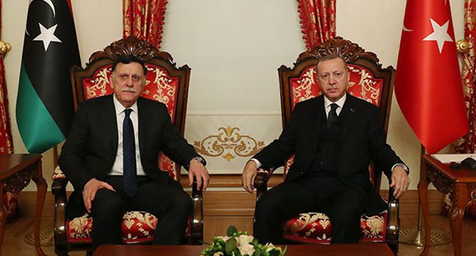 Cumhurbaşkanı Erdoğan, Sarraj'ı kabul etti
