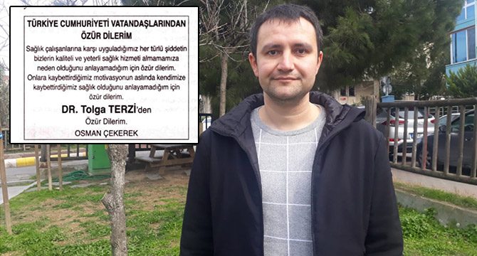 Doktoru tehdit etti, gazeteden özür ilanı yayımladı