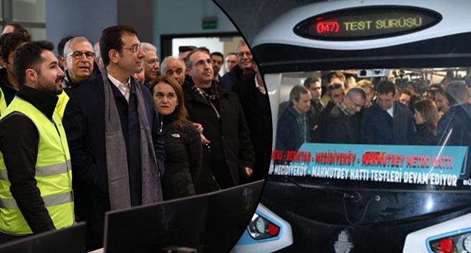 İmamoğlu Mecidiyeköy-Mahmutbey metro hattının açılış tarihini duyurdu