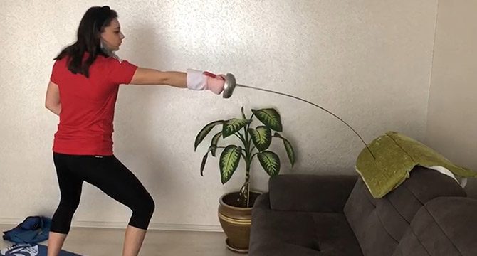 Modern pentatlonun sporcusu Selin Eyüpoğlu: Hayalim olan olimpiyat için çalışmalarıma evde devam ediyorum