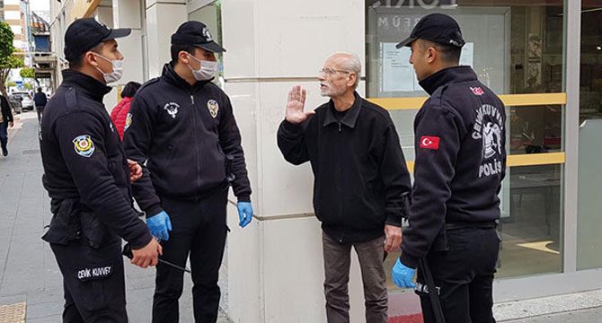 Sokağa çıkma yasağına uymayan 7 kişiye para cezası