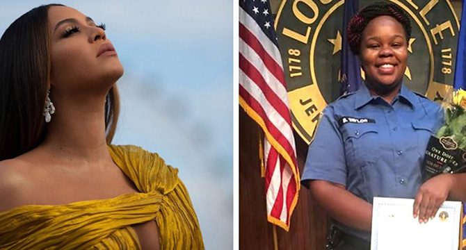 ABD'li ünlü şarkıcı Beyoncé polis tarafından öldürülen Breonna Taylor için adalet istedi