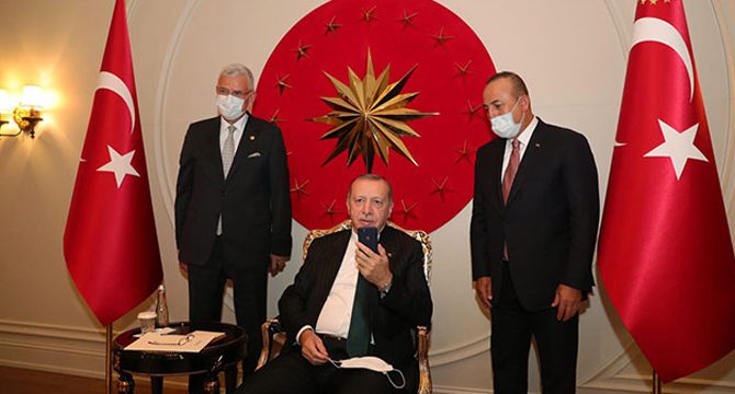 Erdoğan, BM Daimi Temsilcisi Sinirlioğlu ile görüştü