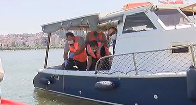Küçükçekmece Gölü'nde inceleme yapıldı