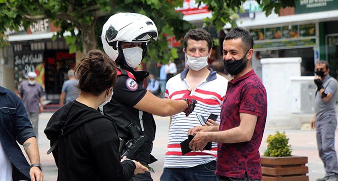 Bolu'da son 11 günde 458 kişiye maske cezası