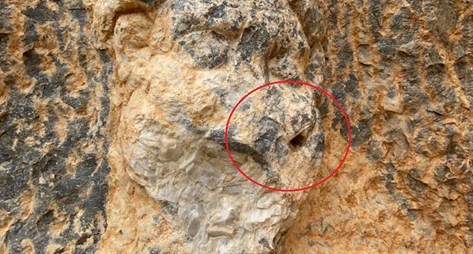 2 bin yıllık Herkül kaya kabartmasına saldırı