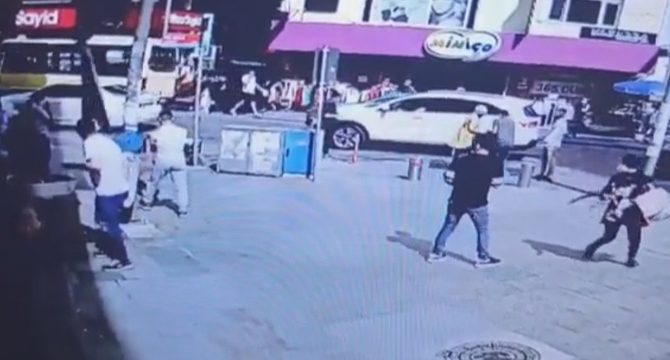 Küçükçekmece'deki cinayet kamerada