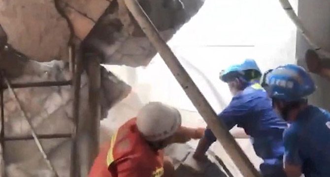 Çin'de çöken otel restoranında ölü sayısı 29'a yükseldi