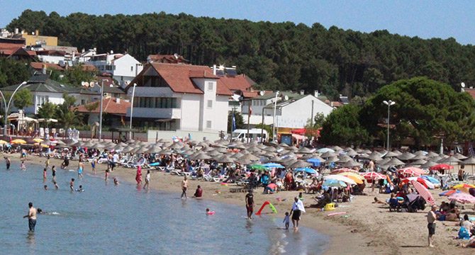 Kandıra plajları, bayramdan sonra da dolu