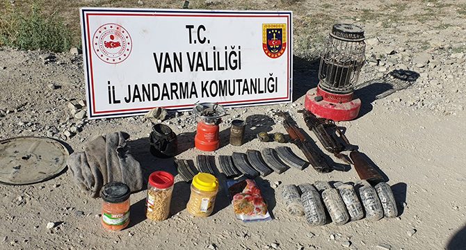Van'da PKK operasyonunda uyuşturucu ve silah ele geçirildi