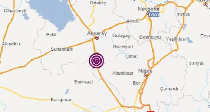 Aksaray'da korkutan deprem