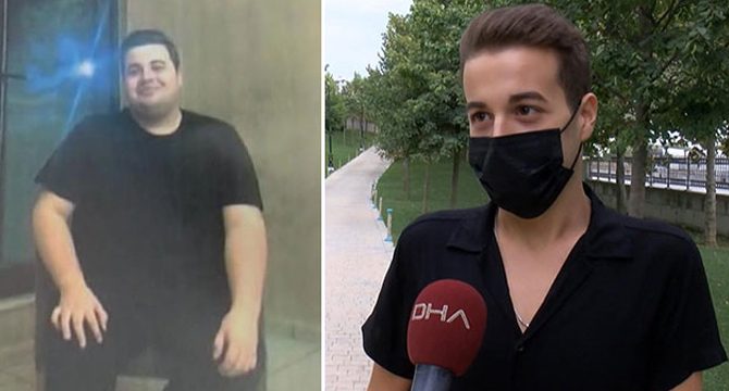 Koronavirüs mücadelesine engel olamadı; 117 kilodan 64 kiloya düştü