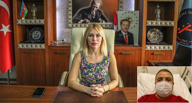 Rektör Özkan, Başkan Böcek'in son durumunu paylaştı