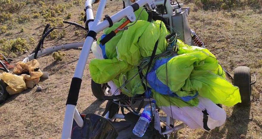 Teröristler Münbiç’ten paramotorla gelmiş