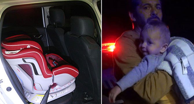 Minik Alexander'i bebek koltuğu kurtardı, anne yaralandı