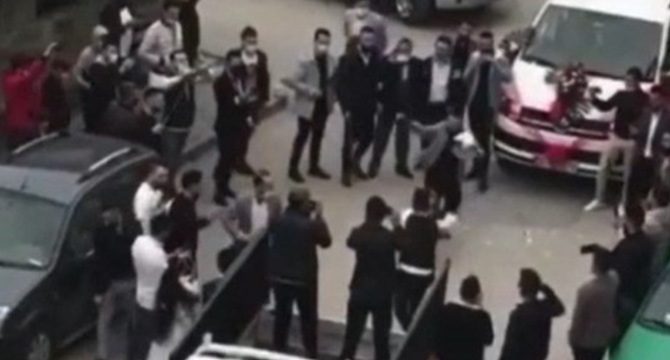 Bursa'da düğün öncesi şok görüntüler