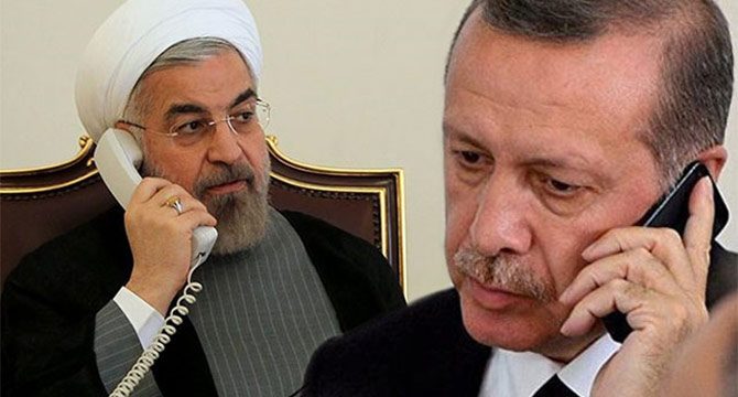 Cumhurbaşkanı Erdoğan, İran Cumhurbaşkanı Ruhani ile görüştü
