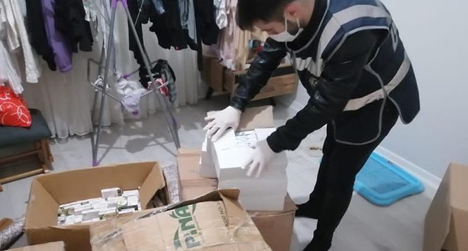 Piyasa değeri 10 milyon TL’lik gümrük kaçağı ürün ele geçirildi