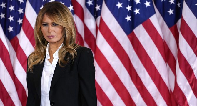 First Lady Melania Trump'tan veda konuşması