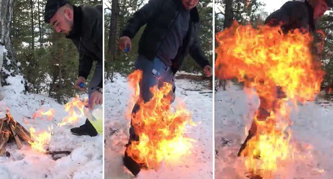 Ateşi benzinle harlaması faciaya neden oluyordu