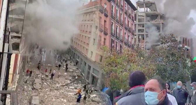 İspanya'nın başkenti Madrid'de şiddetli patlama