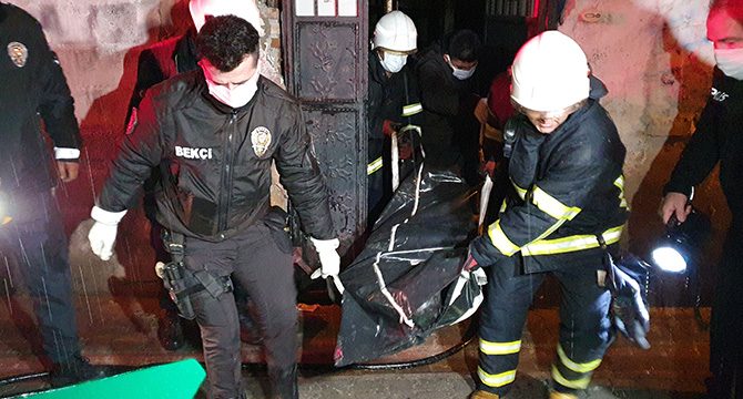 Metruk binada yandı: Hasar tespitinde erkek cesedi bulundu