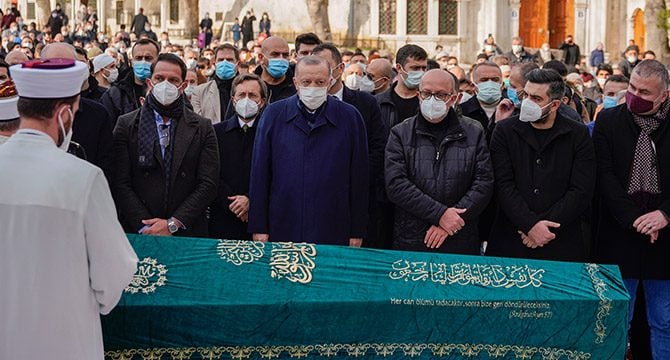 Erdoğan, Yavuz Bahadıroğlu'nun cenaze törenine katıldı