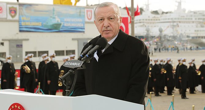Erdoğan: “Kendi savaş gemisini yapan 10 ülke içindeyiz”