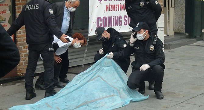 İstanbul'un göbeğinde feci ölüm