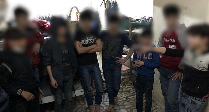 Zorla dilendirilen 21 çocuk düzenlenen operasyonla kurtarıldı