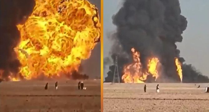 Afganistan’da akaryakıt yüklü tanker ve TIR patladı
