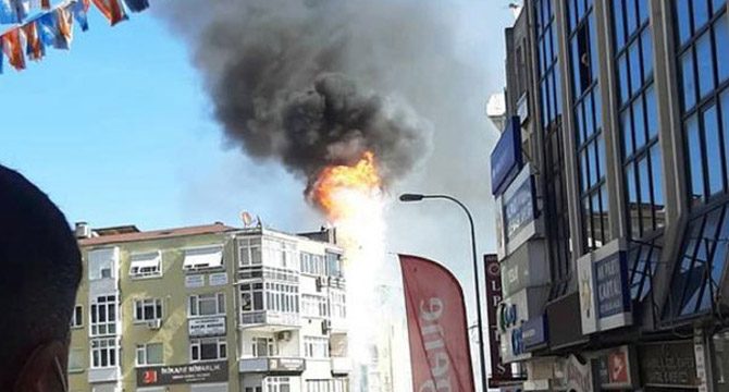 İstanbul'da dershanede yangın