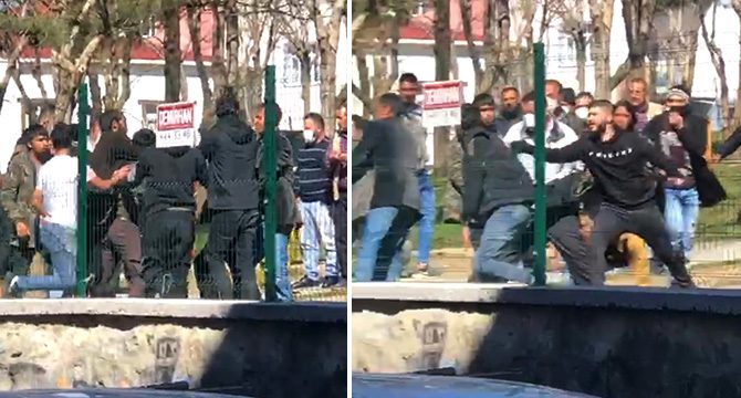 Beyoğlu'nda dehşet anları: Kafasından bıçakladı