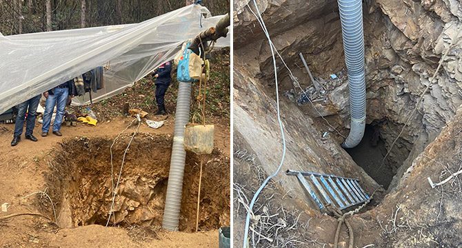 İstanbul’da 15 metre derinlikte suçüstü yakalandılar