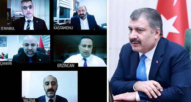 Sağlık Bakanı Koca, vaka artışı yaşanan illerin yöneticileri ile görüştü