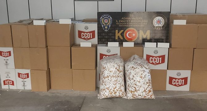 1 milyon 220 bin kaçak makaron ele geçirildi