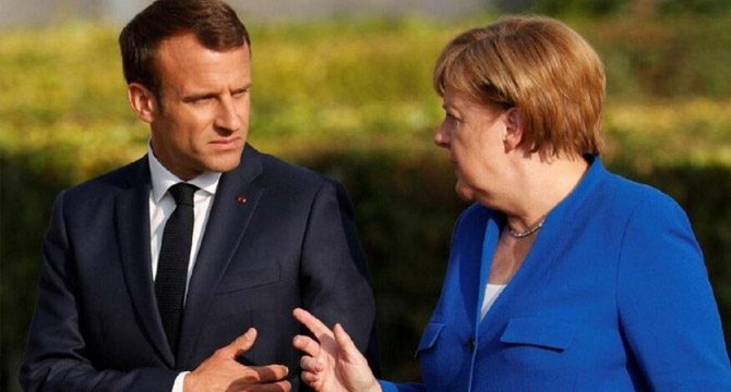 Avrupa karıştı! Macron ve Merkel karşı karşıya